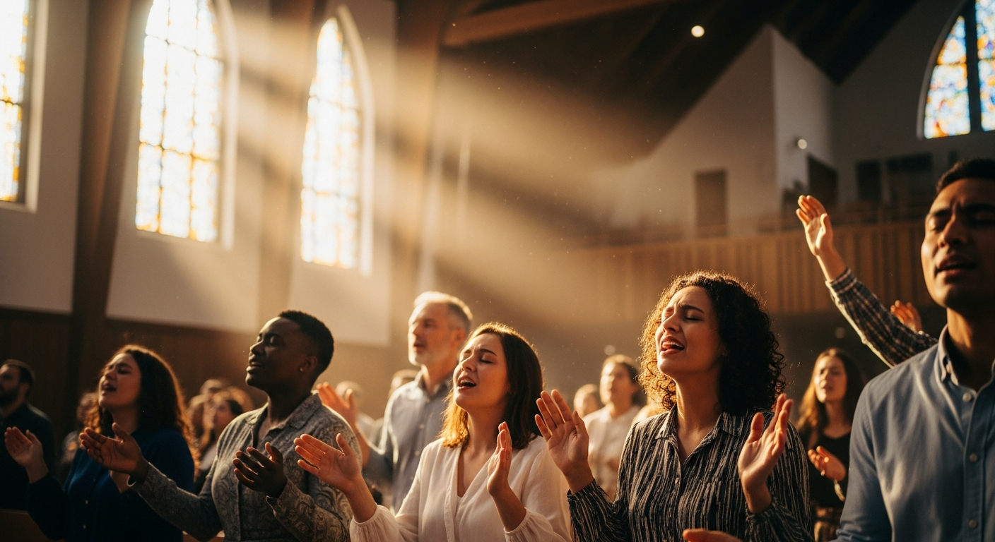 Diverse global church worship